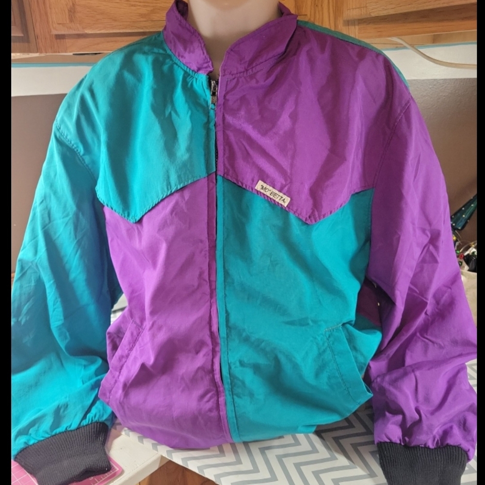 Vintage Mo Betta Retro 80s Colorblock Windbreaker Breakdance Style Jacket